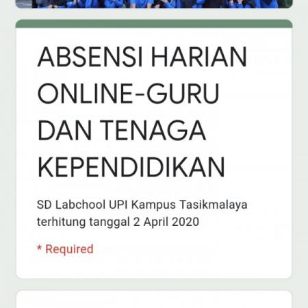 Jaga Kredibilitas Kinerja: SD Laboratorium UPI Tasikmalaya Terapkan Presensi Daring